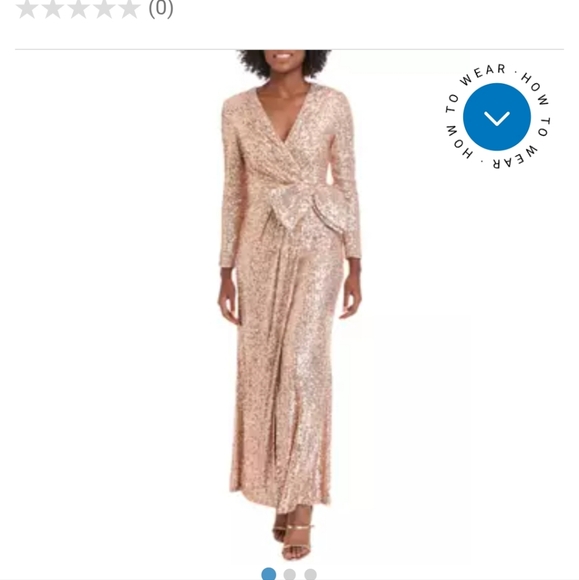 NWT Elegant Sequin Evening Gown Size 14 - Picture 2 of 7